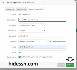 hidessh : Cara install WordPress di Apanel denga WordPress Deploy